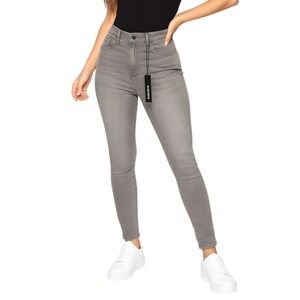Fashion Nova Jeans 9 Grey‎ Madrid Booty Lifting Stretch Skinny High Rise Trendy
